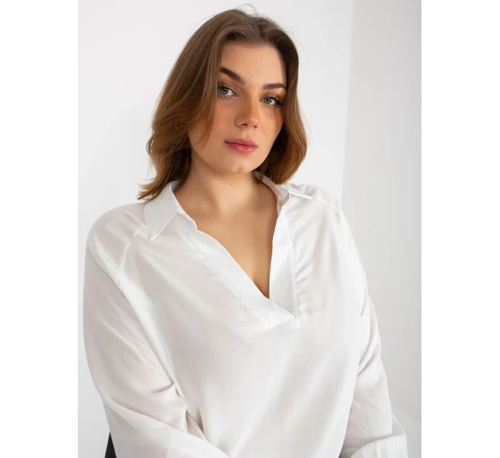 Dámska košeľa LK KS 509032.88P ecru - FPrice