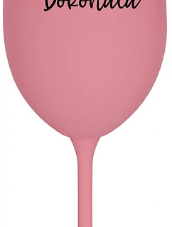 Ms. Perfect - ružový pohár na víno 350 ml