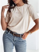 Dámské tričko béžové Dstreet model 21976402 - FashionStreet Dámské tričko béžové Dstreet model 21976402 - FashionStreet