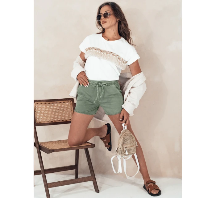 Dámske šortky CITYCHIC olive FashionStreet SY0350