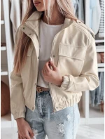 Dámská krátká oversize bunda typu bomber bílá Dstreet model 21984292 - FashionStreet Dámská krátká oversize bunda typu bomber bílá Dstreet model 21984292 - FashionStreet