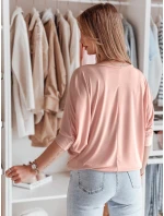 Dámská máslová halenka oversize s přívěskem powder pink Dstreet model 21985621 - FashionStreet
