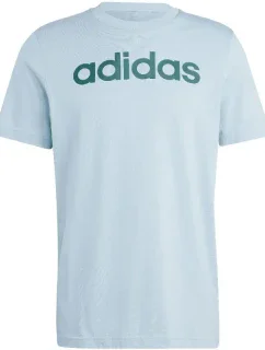 Tričko adidas Essentials Single Jersey Linear s vyšitým logom M IJ8651