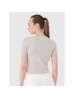 Dámské tričko z žebrovaného úpletu model 21719632 - 4F
