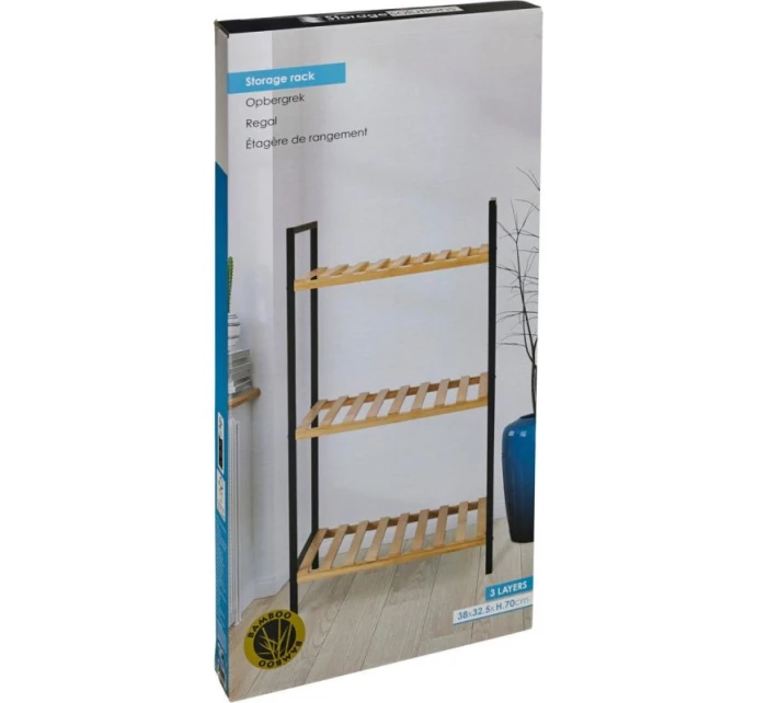 Stojan na topánky 3 TIER 38x32.5x70CM BAMBUS EXCELLENT HOUSEWARE