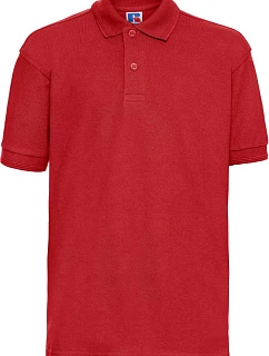Russell Athletic 599B Detské polo z hrubej bavlny 10.599B jasne červené