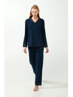 Elegantní pyžamo s knoflíky model 20515618 - Vamp Elegantní pyžamo s knoflíky model 20515618 - Vamp