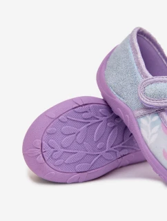 Detské balerínky na suchý zips - svetlomodré Olivessa (Frozen Kraina Lodu)