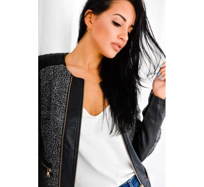 Dámská  bunda s zdobením Zelená model 15042442 - Cindy.H