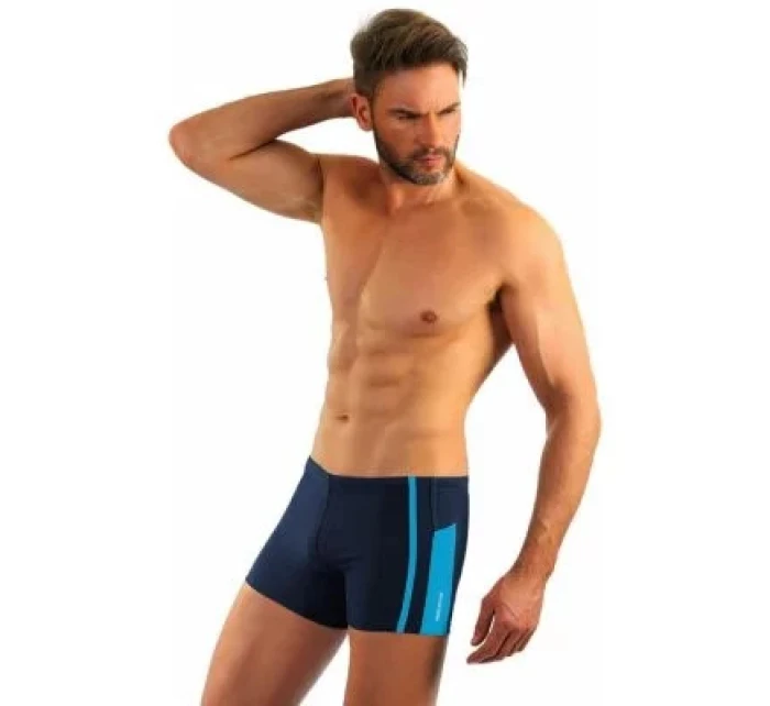Pánske plavky BD 364 Tmavomodrá s modrou - Sesto Senso
