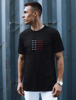 Pánske čierne tričko FashionStreet RX5570