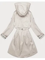 Světle béžová tenká dámská bunda parka s kapucí (1) model 19709861 - BH FOREVER Světle béžová tenká dámská bunda parka s kapucí (1) model 19709861 - BH FOREVER