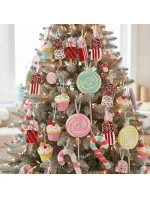 ZMRZLINOVÁ DEKORÁCIA ZÁVESNÁ OZDOBA 3KS BIELA