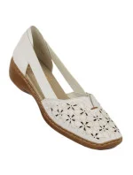 W bílá kožená polobotka model 22050397 - Rieker