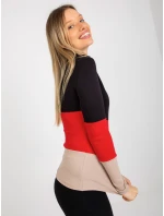 Blúzka RV BZ 8465 1.86P čierno-červená Blúzka RV BZ 8465 1.86P čierno-červená