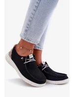 Dámske ľahké textilné poltopánky McKeylor - čierne