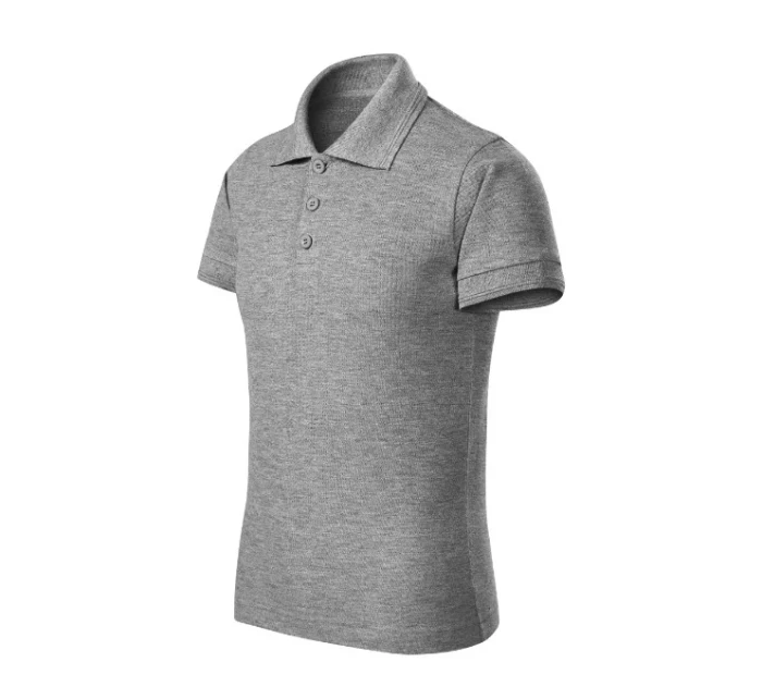 Pique Polo Free polokošile dětská tmavě šedý melír