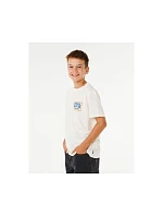 Chlapčenské tričko RIP CURL Pacific Rinse Sunrise Tee-Boy, biele, detské