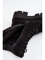 Zateplené workery dámské s ozdobou černé model 21708935 - Boto Zateplené workery dámské s ozdobou černé model 21708935 - Boto