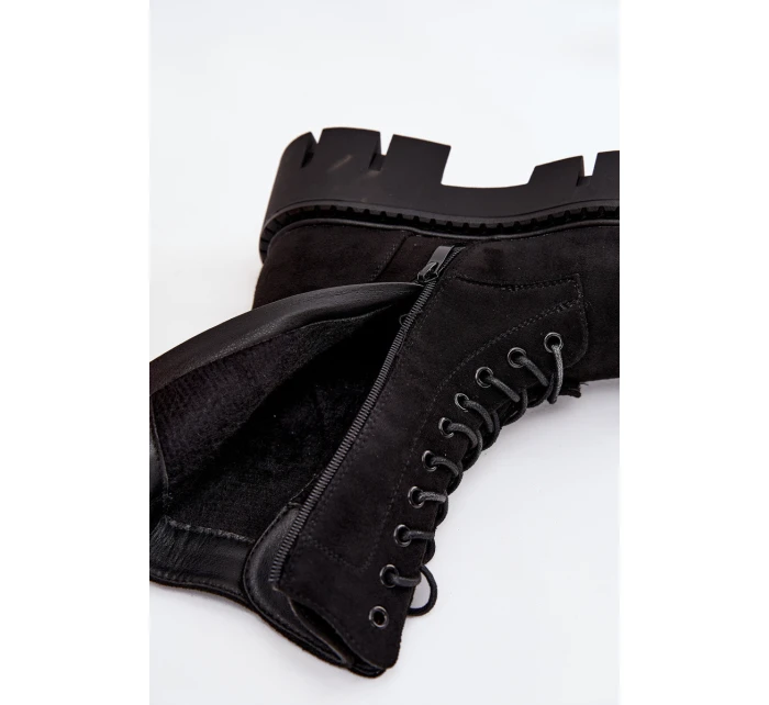 Zateplené workery dámské s ozdobou černé model 21708935 - Boto Zateplené workery dámské s ozdobou černé model 21708935 - Boto