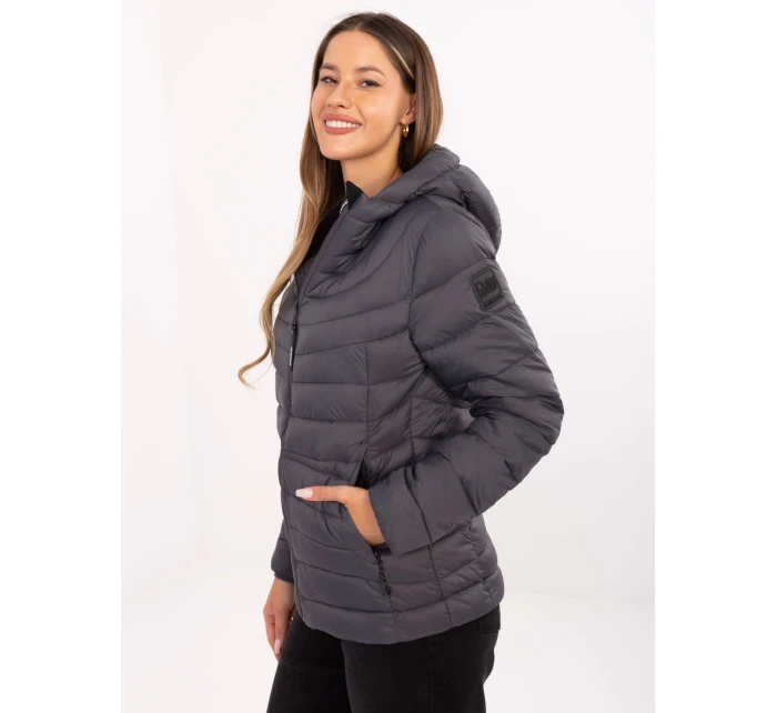 Bunda D50092XB44554A3 grafitová Bunda D50092XB44554A3 grafitová