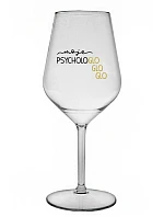 MY PSYCHOLOGLOGLOGLO - číry nerozbitný pohár na víno 470 ml