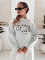 Dámska mikina s kapucňou VANCOUVER mint FashionStreet BY1226