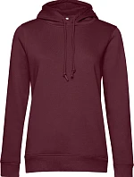 B&C Inspire Hooded /women_° Dámska mikina s kapucňou 01.W34B bordová