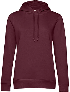 B&C Inspire Hooded /women_° Dámska mikina s kapucňou 01.W34B bordová