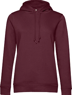 B&C Inspire Hooded /women_° Dámska mikina s kapucňou 01.W34B bordová