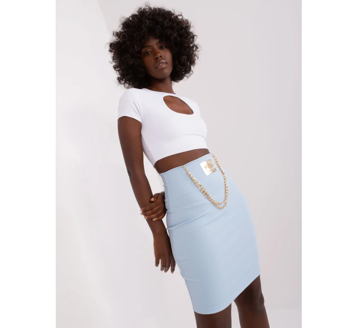 Spódnica RV SD model 18798776 jasny niebieski - FPrice