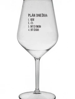 TODAY'S PLAN - RISE - číry nerozbitný pohár na víno 470 ml