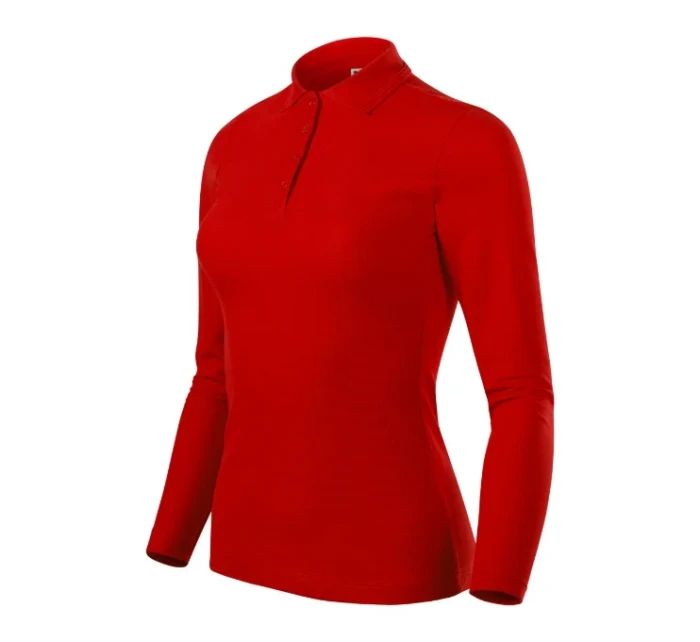 Polokošeľa Pique Polo LS červená