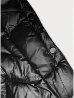 Dlouhá černá dámská prošívaná bunda model 21247237 - Glakate