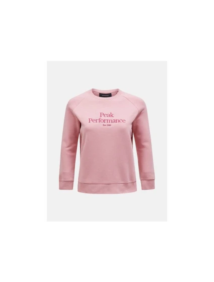 Bluza Peak Performance W Original Crew różowy