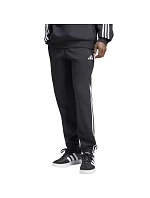 Pánské kalhoty adidas Essentials 3-Stripes Fleece Tapered Cuffed, černé, KY6526 Pánské kalhoty adidas Essentials 3-Stripes Fleece Tapered Cuffed, černé, KY6526