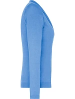JN 660 Dámský pletený cardigan s výstřihem do V blue model 22488017 - Daiber JN 660 Dámský pletený cardigan s výstřihem do V blue model 22488017 - Daiber