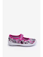 Dziecięce Papcie Baleriny Befado 114X521 Szaro-Różowe