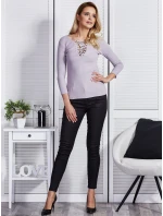 Blúzka CZ BZ 4250.06 tmavo lila Blúzka CZ BZ 4250.06 tmavo lila
