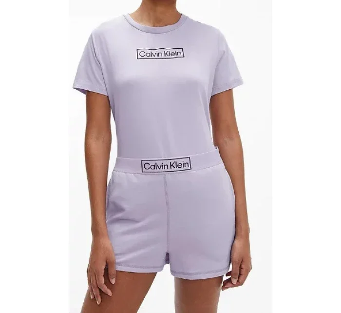 Dámsky kraťasový set - QS6804E 10B - fialová - Calvin Klein