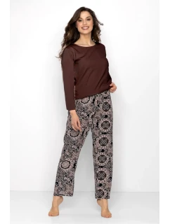 Dámske pyžamo Boho hnedé - Momenti Per Me