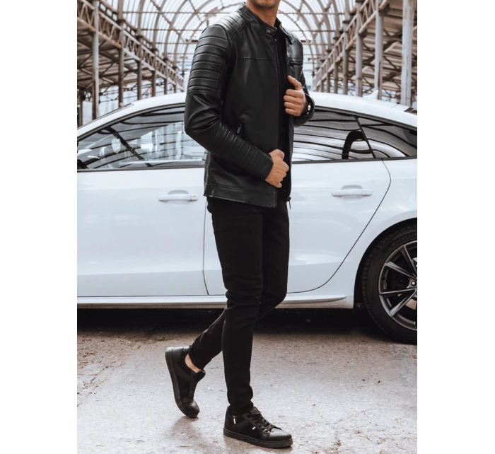 Pánská kožená bunda černá Dstreet model 21965530 - FashionStreet