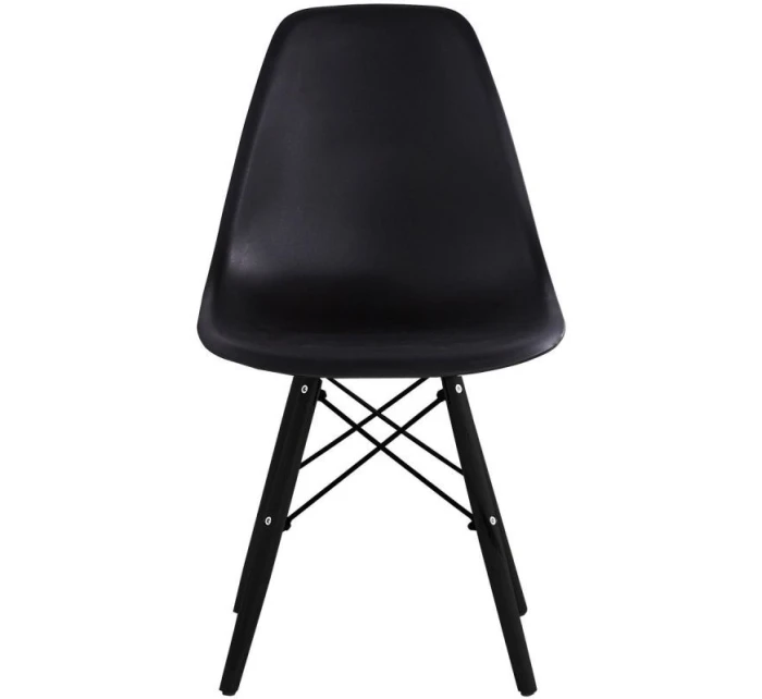 ŠKANDINÁVSKA STOLIČKA MATERA ČIERNA KPL 2KS