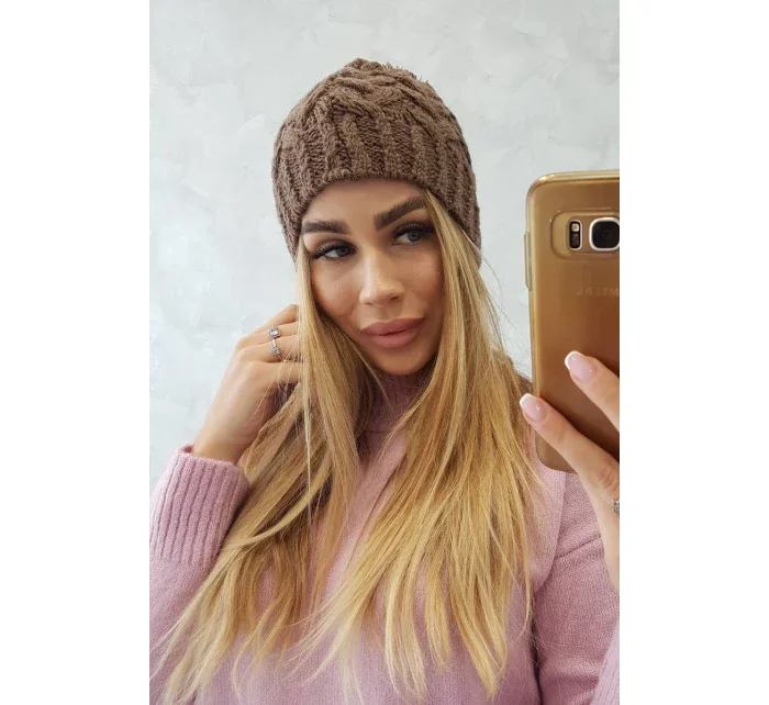 Fleecová čiapka Waleria K307 cappuccino Fleecová čiapka Waleria K307 cappuccino