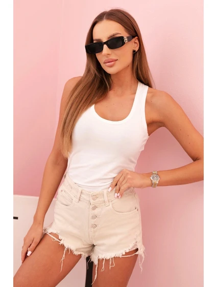 Dámská bavlněná na ramínkách bílá model 22014331 - K-Fashion