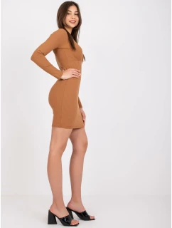 Sukienka LK SK model 21755172 jasny brązowy - FPrice