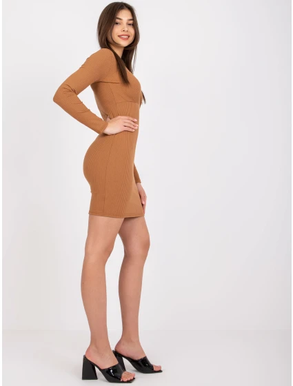 Sukienka LK SK model 21755172 jasny brązowy - FPrice