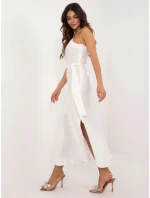 Šaty LK SK model 20556874 ecru - FPrice Šaty LK SK model 20556874 ecru - FPrice