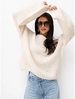Sweter PM SW model 22334091 jasny beżowy - FPrice Sweter PM SW model 22334091 jasny beżowy - FPrice