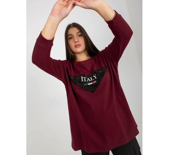 Blúzka VI BZ 2911.82P tmavo fialová